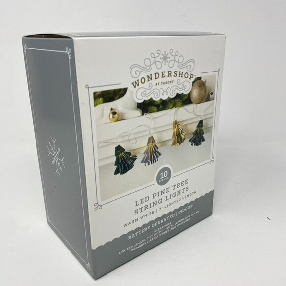 Target 8' Christmas Pine Tree 10 LED Battery Operated String Light Wondershop™ - Picture 4 of 7